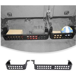 CheroCar Rear Cargo Trunk Storage Organizer Basket Aluminum‎ Alloy Black MOLLE